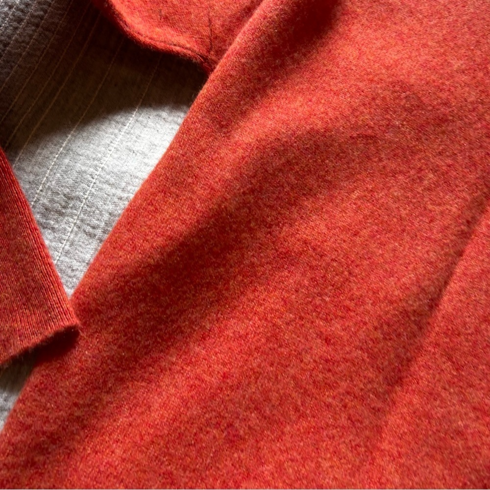 Tahari 100% 2 ply cashmere sweater burnt orange - xs - Picture 5 of 8